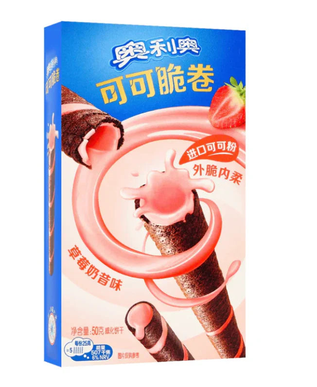 Oreo Wafer Rolls Strawberry (China)