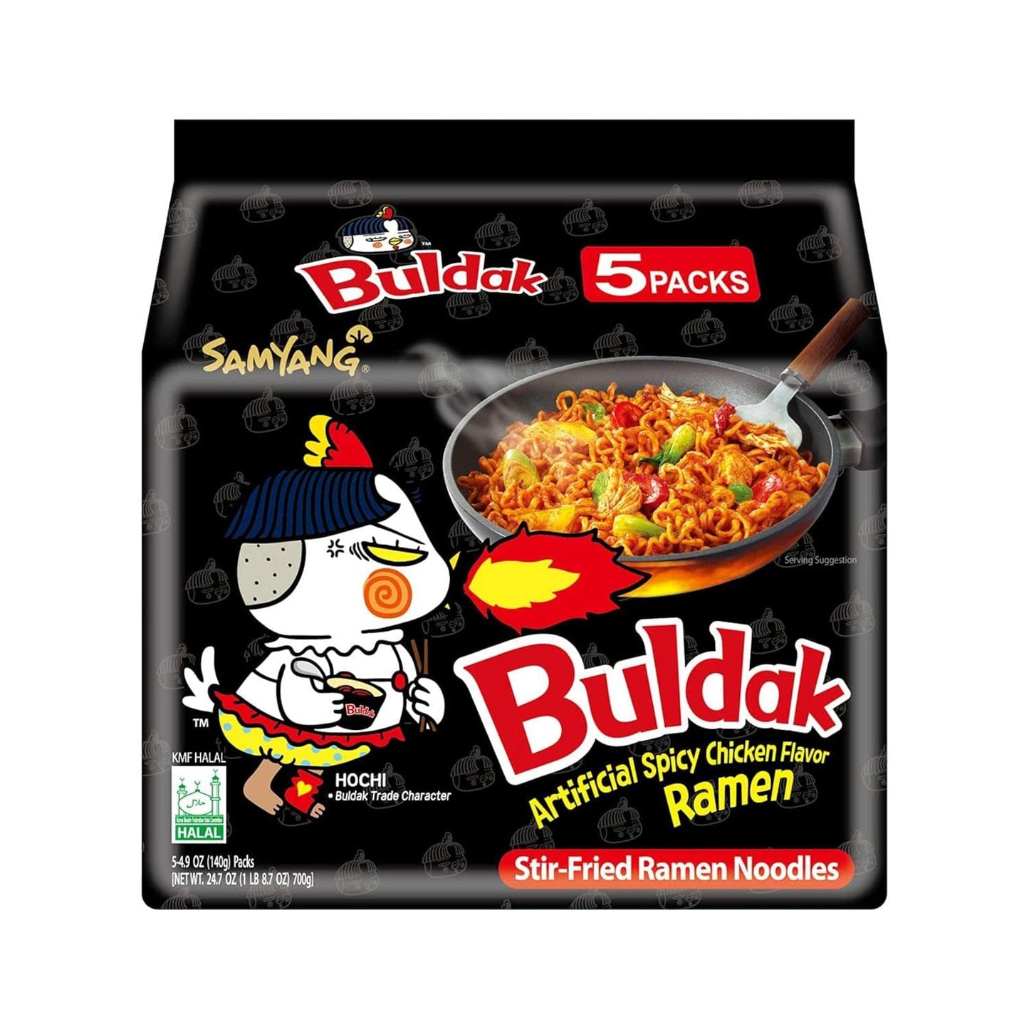Buldak Spicy Chicken Original Ramen 5pck (Korea)