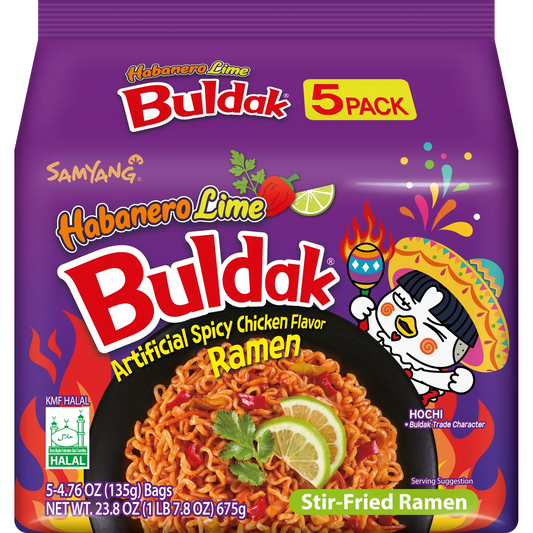 Buldak Habanero Lime Ramen 5pck (Korea)