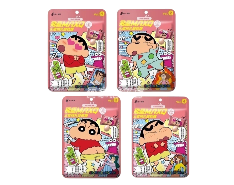 Feilei MaxQ Chew Strawberry Candy 60g x Crayon Shin-chan (Taiwan)