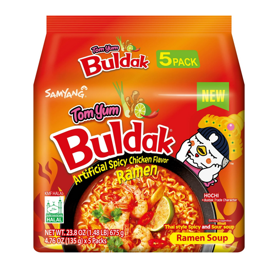 Buldak Spicy Chicken Ramen TomYum 5pck (Korea)