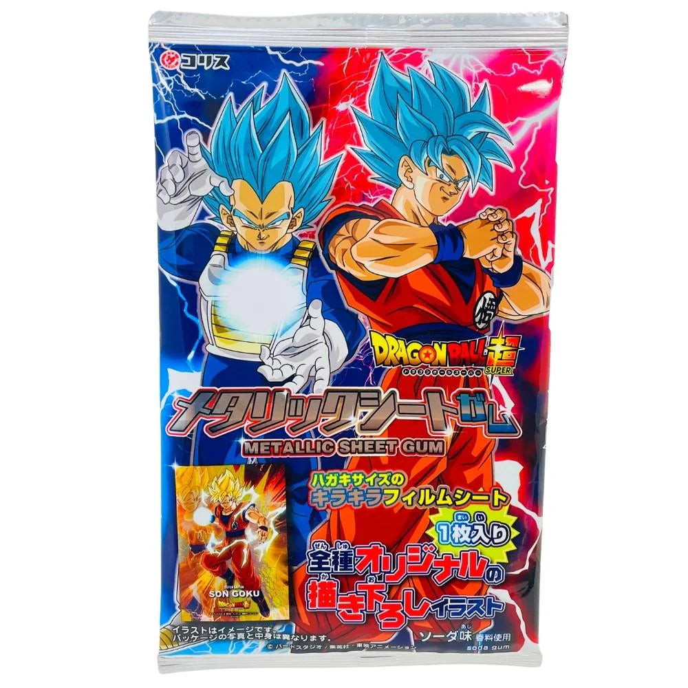 Coris DB Metallic Sheet Gum with a Dragon Ball Card (Japan)