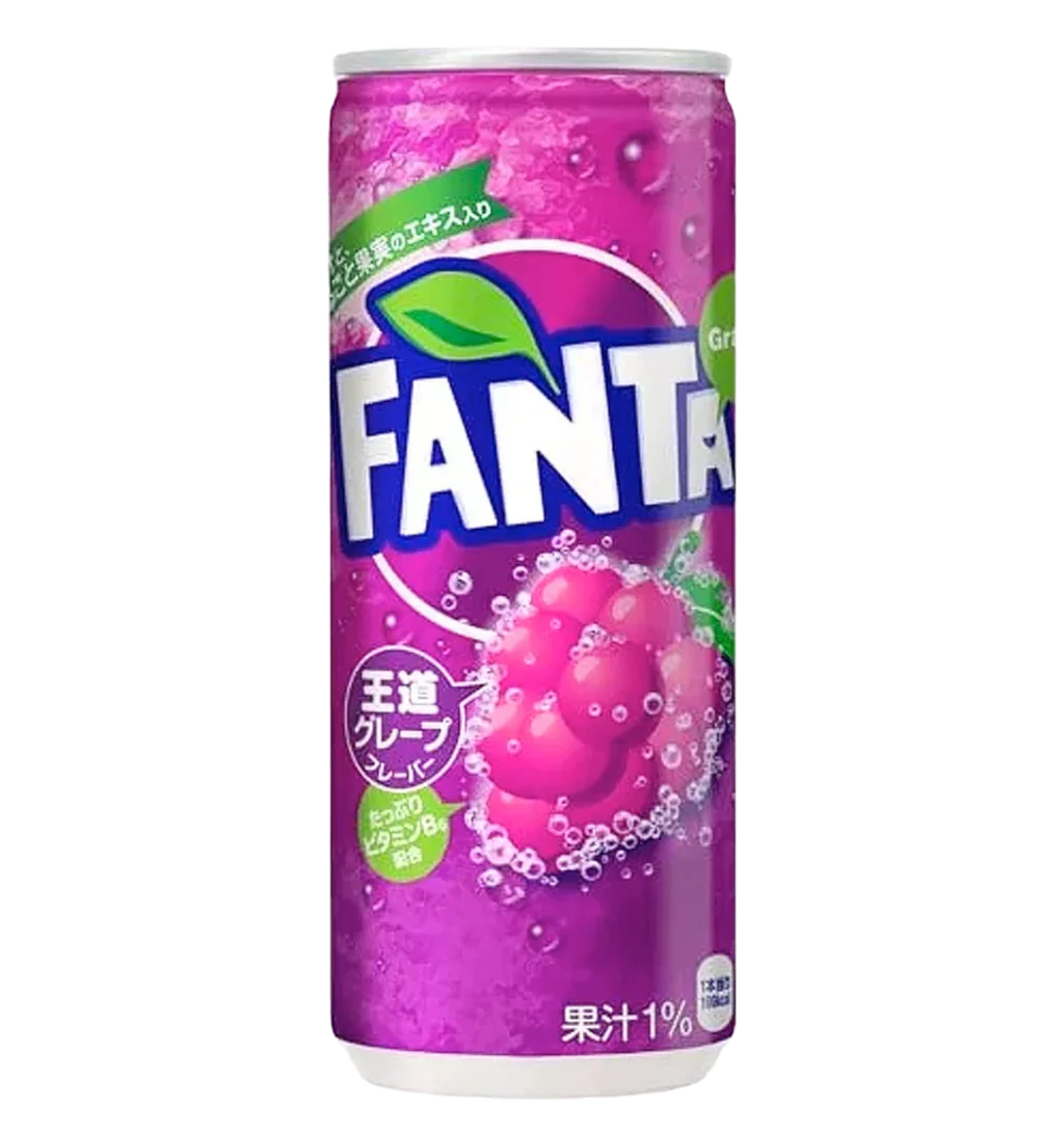 Fanta Grape Soda Can 500ml (Japan)