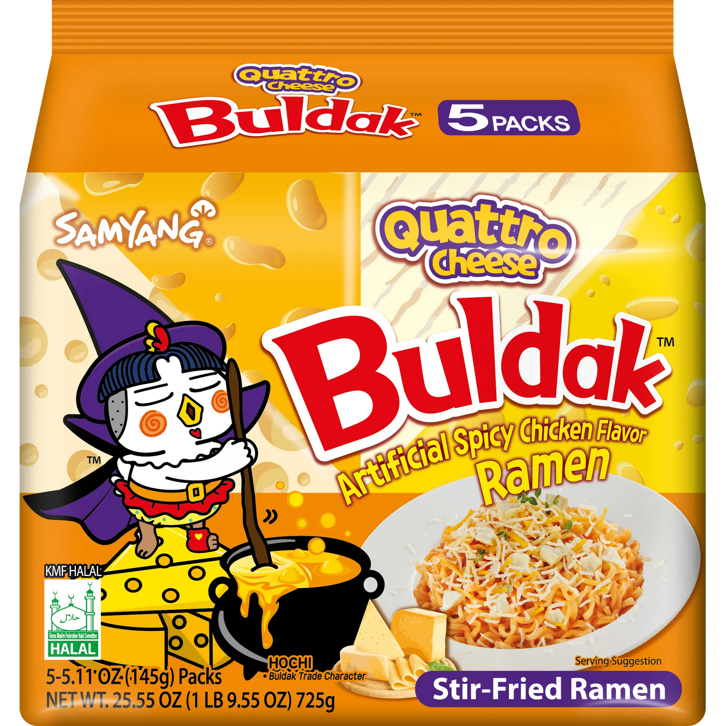 Buldak Quattro Cheese Ramen 5pck (Korea)