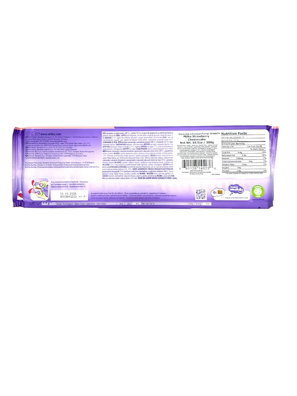 Milka Max Strawberry Cheesecake 300g (Austria)